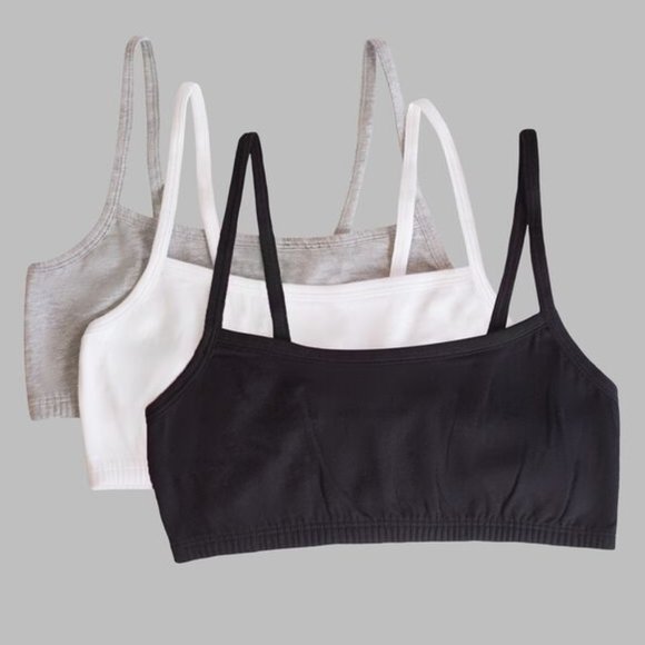 Women's Strappy Sports Bra, 3 Pack, d73 - Picture 1 of 8